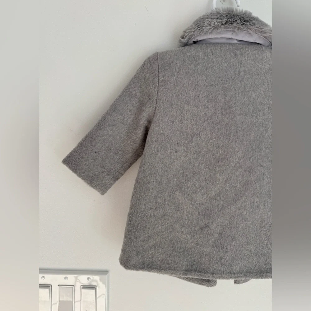 Crazy‎ 8 Girls' Toddler Grey Peacoat, 12-18 mo NEW